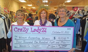 Crazy Ladyz Donates $4,108 To Women Supporting Women