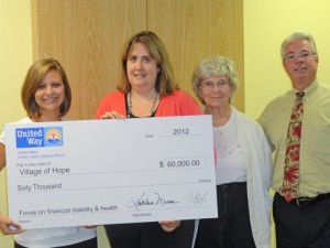 Village Of Hope Received $60,000 From The United Way