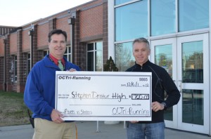 Check Presented To SD High From The Annual Ravens-Steelers 5K Fan Challenge