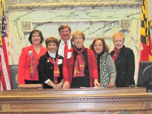 Republican Women Of Worcester County Attend Red Scarf Day In Annapolis