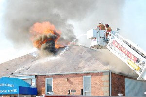 Fire Destroys Developmental Center Building
