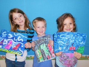 Kindergarten Class At Showell Elementary Learn About Van Gogh