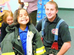 Seaside Christian Academy First Graders Get Visit From Firefighter