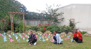 SH Elementary Students Create Pinwheels