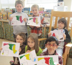 Second Graders At OC Elementary Complete Unit On Map Skills