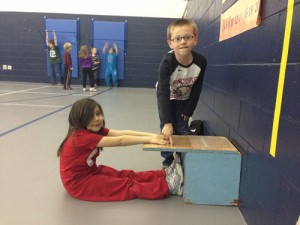 OC Elemenatry Kindergarteners Work On Their Spring Fitness Testing