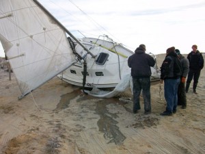 Boat Grounded On Assateague; Captain Was Headed From New York To Florida