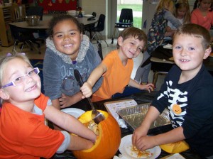 First Grade Students At OC Elementary Conducted Math And Science Investigation Using Pumpkins