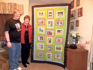 Quilters By The Sea Member Presents Quilt She Made For Grandson
