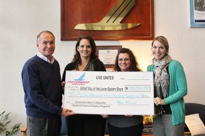 Piedmont Airlines Present United Way With Annual Corporate And Employee Campaign Contributions Totaling $35,371
