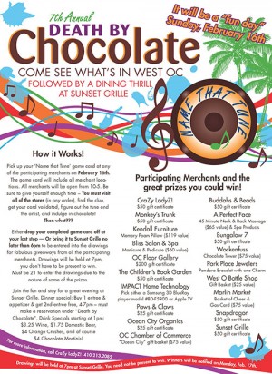 New Theme For Sunday’s Death By Chocolate Event