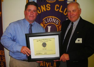 Ogle, Receives OC Lions Club’s “The Pride” Service Award