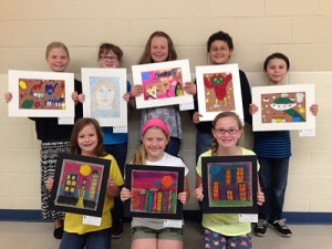OC Elementary Fourth Graders Proudly Display Their Artwork