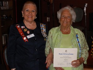 Daughters Of The American Revolution Recognize Chambers For Her 50 Years Of DAR Membership