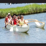 New this year to Walk On Water are six-person outrigger canoe excursions, pictured during a recent trip.