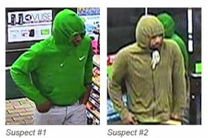 Store Robbers Sought
