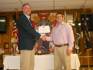 Chris Eccleston Of Delmarva Veteran Builders Receives Certificate Of Special Congressional Recognition From Congressman Andy Harris