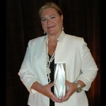 PRMC President/CEO Dr. Peggy Naleppa is pictured with her 2014 Maryland Most Admired CEO Award.