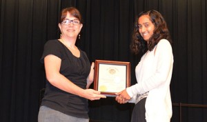 Zainab Mirza, SD High School Junior, Presented Worcester County Teen Volunteer Of The Year