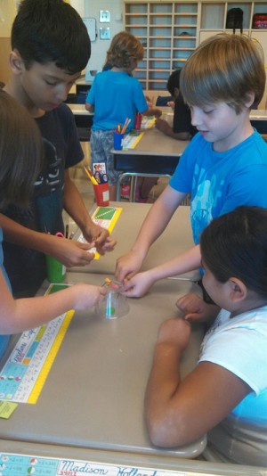OC Elementary Third Graders Work Together To Solve A STEM Activity