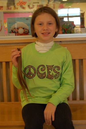 Cathell, Fourth Grade Student At OC Elementary, Donates Hair To Wigs For Kids