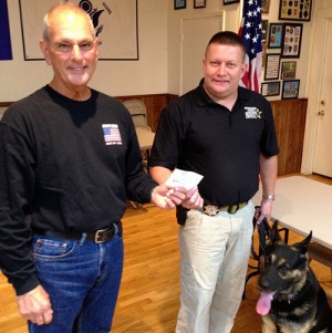 American Legion Riders, The Sons Of American Legion And The Ladies Auxiliary Of Legion Present 3 Checks To Worcester County Sheriff’s K-9 Officers