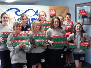 Seaside Christian Academy Students Pack Gift Boxes For Operation Christmas Child Outreach