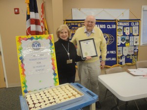 Kiwanis Club Member Robert Fralle, Presented With Legion Of Honor Plaque