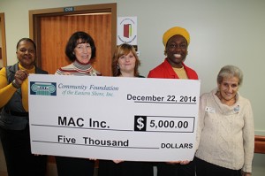 CFES Awards $5,000 Community Needs Grant To MAC, Inc. To Support Caregiver Outreach Program