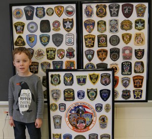 OC Elementary Kindergarter Collects 897 Police Department Patches For 100th Day Of School Project