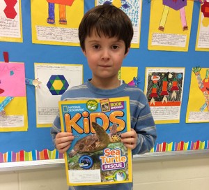 Evan Todd, Second Grader At OC Elementary School Has Photo Published By “National Geographic for Kids Magazine”
