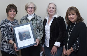 Art League Of OC Presents Corporate Partners With Framed Print Of “The Tree Farm”