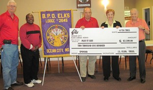 OC Elks Presents $2,500 Check To Play It Safe