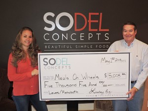 SoDel Concepts Presents Check For $5,005 To Meals On Wheels Lewes-Rehoboth