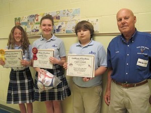 Annual Drug Awareness Poster And Essay Contest Winners Awarded A Plaque And Soccer Ball For Their Essays