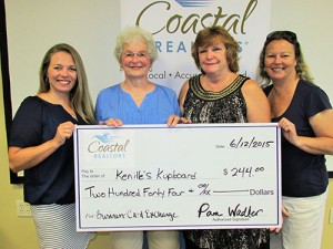 Coastal Association Of REALTORS® 50/50 Raffle Proceeds Donated To Kenille’s Kupboard