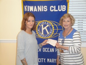 Greater Ocean Pines-Ocean City Kiwanis Club Donates $850 To OP Department Of Parks And Recreation