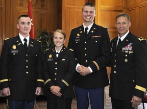 Three Cadets From Salisbury University’s ROTC Program Commissioned As Second Lieutenants Upon Graduating
