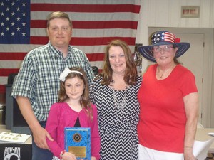 Two Junior American Legion Auxiliary Members Presented With Awards