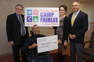 Mark Engberg Presents $5,000 Check To Easter Seals Camp Fairlee