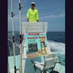 Captain Mark Sampson and the crew of the “Fish Finder” returned to Ocean City Sunday with one of the five Rehoboth Beach lifeguard chairs recovered this week. Submitted Photo