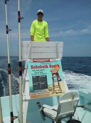 Ocean City Charter Captain Boats Floating Del. Lifeguard Stand