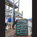 As expected, the 94-pound white marlin hooked by Cheryl McLeskey held on first place and had a $1.1 million payday. Photo by Hooked On OC