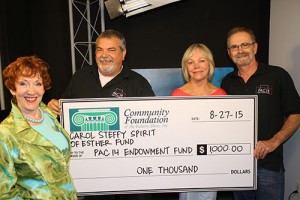 Carol Steffy Spirit Of Esther Fund At CFES Contributes $1,000 To PAC 14 Endowment Fund