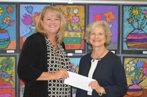 Republican Women Of Worcester County Present A Check To Showell Elementary School For The “Paper Back Book Library Project”