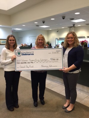 Bank Of Delmarva Donates $500 To Women Supporting Women