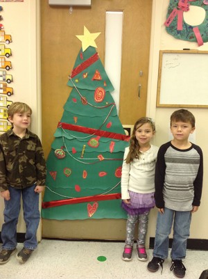 Showell Elementary Kindergartners Learn About Two-dimensional Shapes