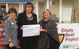 First Shore Federal Bank Presents $2,500 Check To Support The Empty Bowl Project