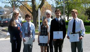 Daughters Of The American Revolution Present Certificates To Four Worcester Prep Students