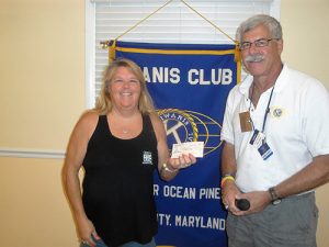 Ocean Pines Recreation And Parks Department Presented With $350 Check From Kiwanis Club